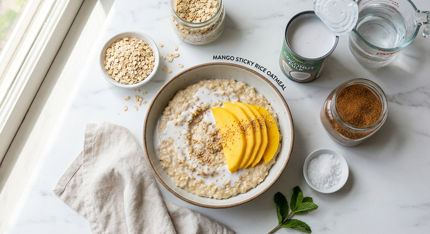 Mango Sticky Rice Oatmeal