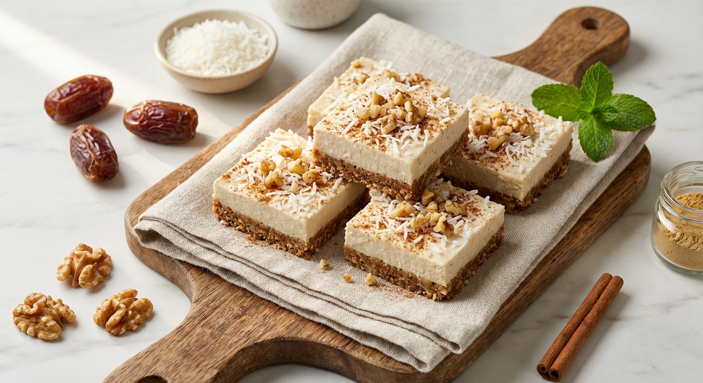 Vegan Carrot Cake Cheesecake Bars