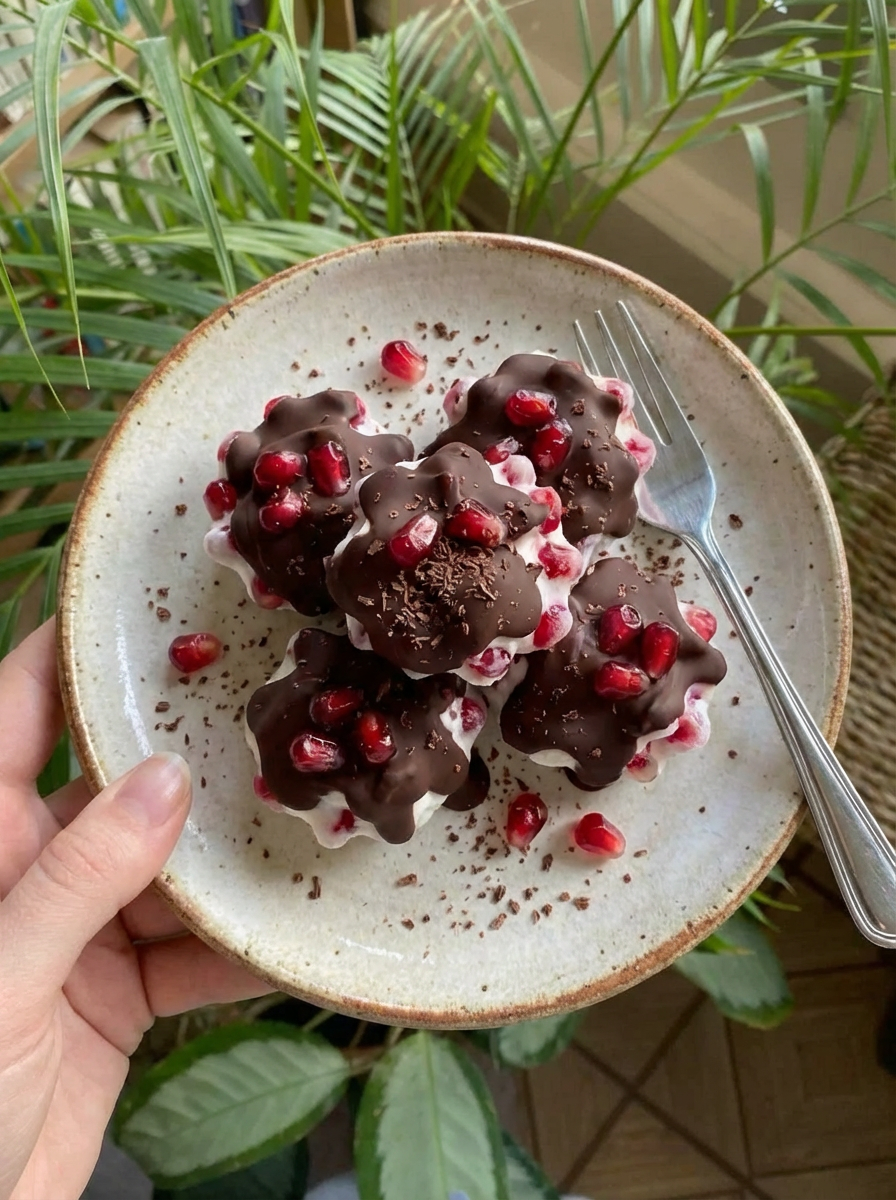 Chocolate Pomegranate Clusters