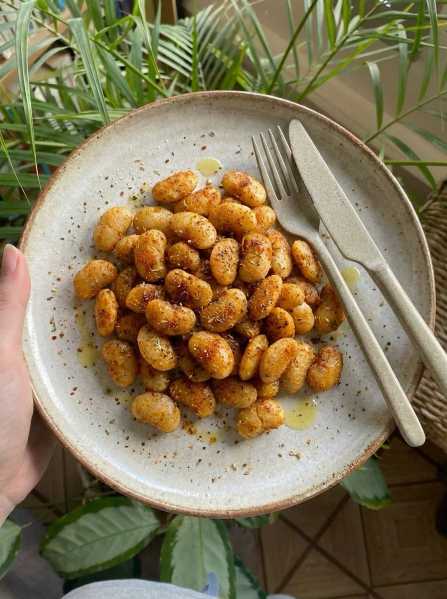 Crispy Air Fryer Butter Beans