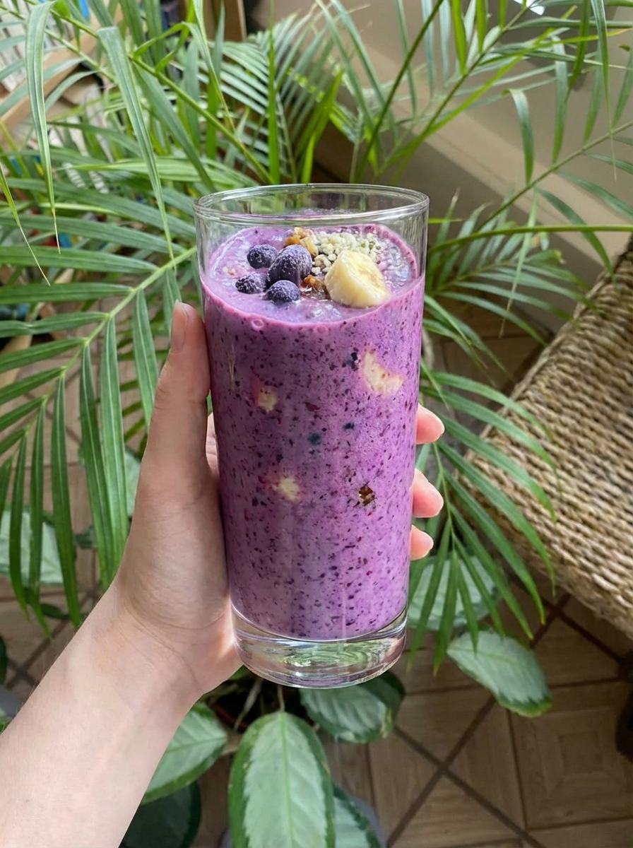 High-Protein Blueberry Smoothie