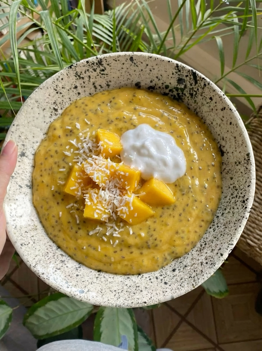 Mango Coconut Chia Pudding