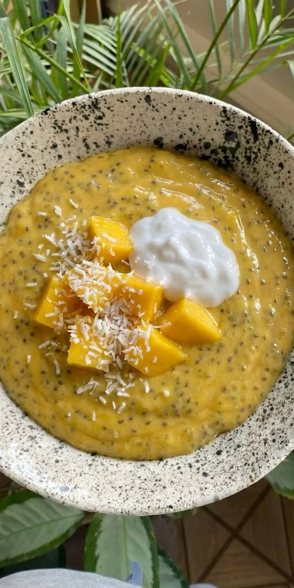 Mango Coconut Chia Pudding
