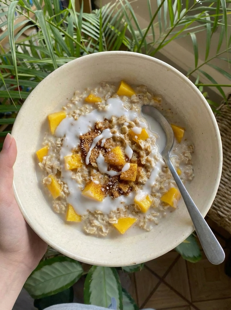 Mango Sticky Rice Oatmeal