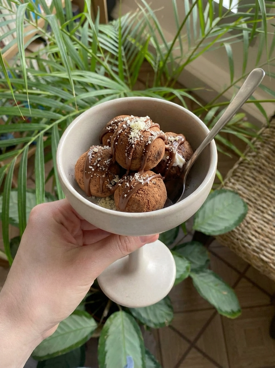 Vegan Tiramisu Protein Balls